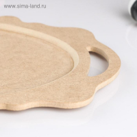 Заготовка для творчества поднос с ручками "Овальный" 38см х 23см, без росписи Заготовка для творчества поднос с ручками "Овальный" 38см х 23см, без росписи