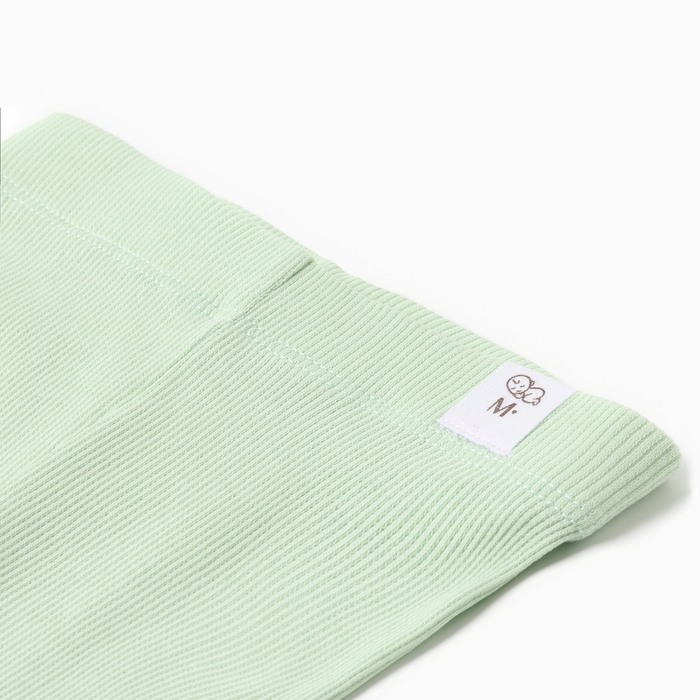 Комплект леггинсов детских MINAKU: Basic Line BABY, цвет шалфей/бежевый, рост 80-86