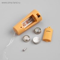 Гирлянда «Нить» 1 м роса с пробкой, IP20, серебристая нить, 10 LED, батарейки LR44х3 (в комплекте), свечение зелёное Гирлянда «Нить» 1 м роса с пробкой, IP20, серебристая нить, 10 LED, батарейки LR44х3 (в комплекте), свечение зелёное