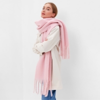 Шарф зимний объемный с кистями MINAKU 210*38+18 см цвет розовый Шарф зимний объемный с кистями MINAKU 210*38+18 см цвет розовый
