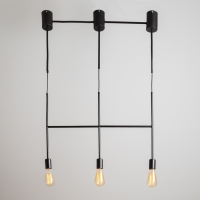 Светильник BayerLux "Лучик" 3хЕ27 40Вт черный 60х5х30-130см Светильник BayerLux "Лучик" 3хЕ27 40Вт черный 60х5х30-130см