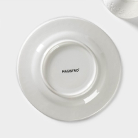 Кофейная пара фарфоровая Magistro Rodos, 2 предмета: чашка 100 мл, блюдце d=15 см, цвет белый Кофейная пара фарфоровая Magistro Rodos, 2 предмета: чашка 100 мл, блюдце d=15 см, цвет белый