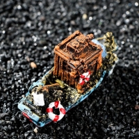 Декор для аквариума "Катер", 10,5 х 4,5 х 5,5 см Декор для аквариума "Катер", 10,5 х 4,5 х 5,5 см