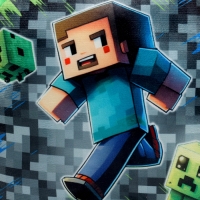 Рюкзак детский плюшевый для мальчика &laquo;Пиксели&raquo;