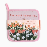 Набор кухонный Доляна The most beautiful: прихватка, подставка под горячее Набор кухонный Доляна The most beautiful: прихватка, подставка под горячее