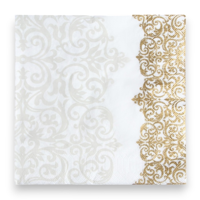 Новый год. Салфетки бумажные Pero Prestige &laquo;Версаль&raquo;, 3 слоя, 33х33, 20 шт.