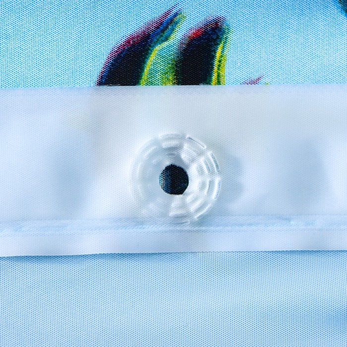 Штора для ванны Доляна &laquo;Морская&raquo;, 180&times;180 см, EVA