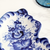 Менажница "Бабочка", гжель Менажница "Бабочка", гжель