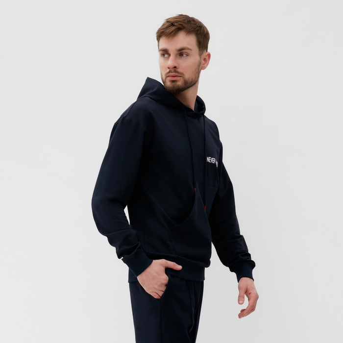 Толстовка мужская DIROMM размер 52, цвет синий Толстовка мужская DIROMM размер 52, цвет синий