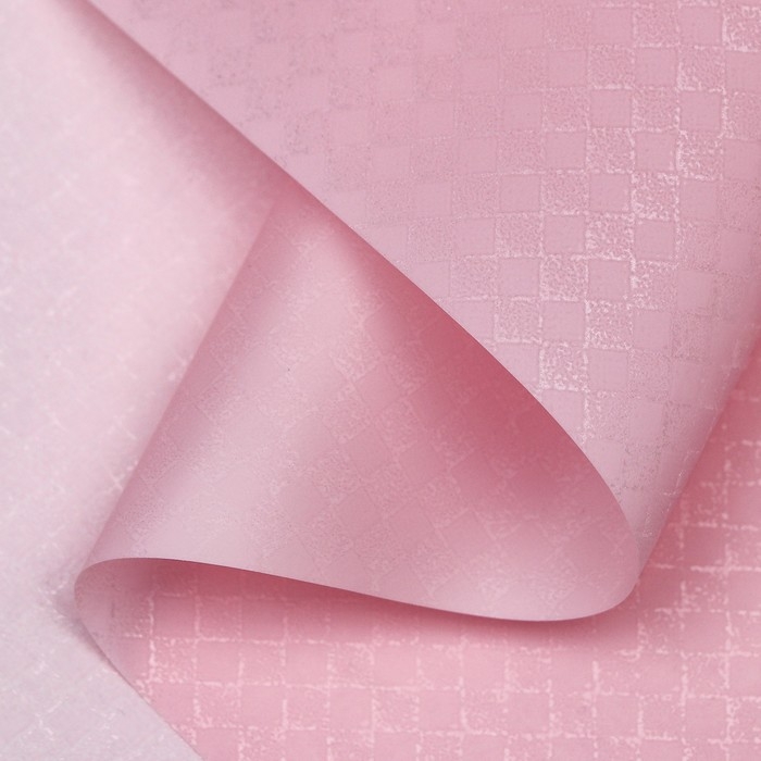 Пленка для цветов Пленка для цветов "Бриллиант", коралловый, 58 см х 5 м