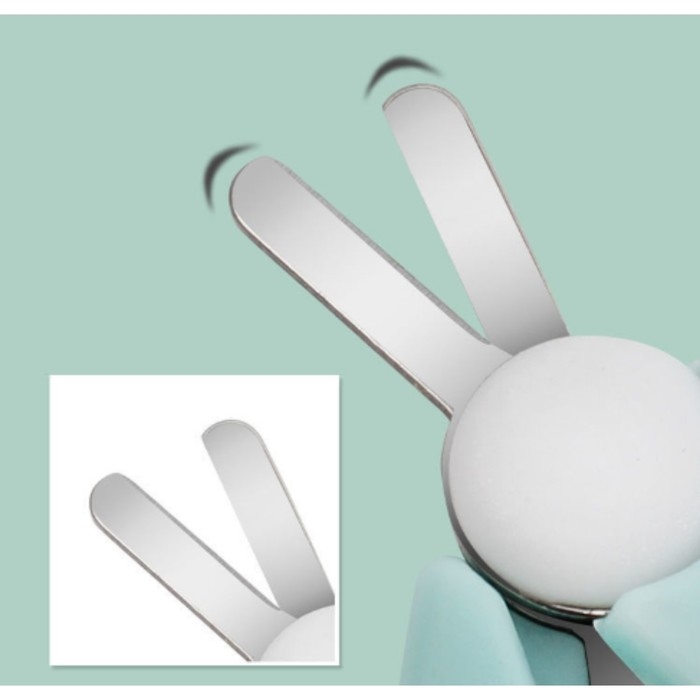 Ножницы детские безопасные, маникюрные, с чехлом, от 0 мес., цвет голубой