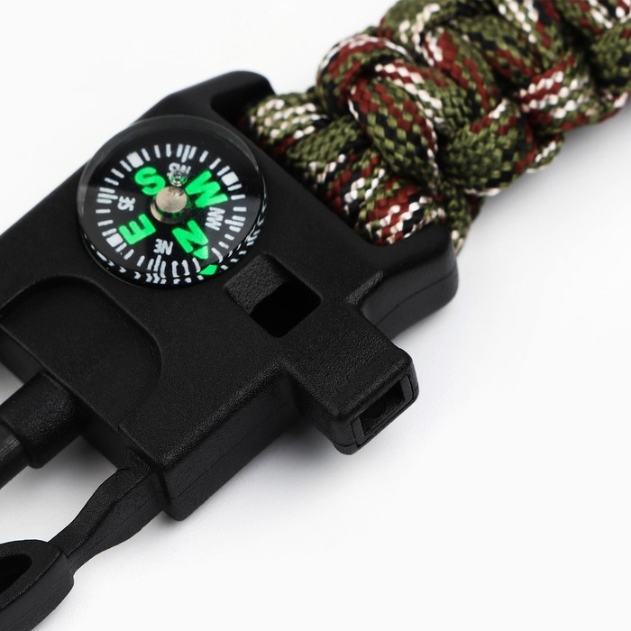 Браслет для выживания «Настоящему защитнику», 26 х 2,5 см. Браслет для выживания «Настоящему защитнику», 26 х 2,5 см.