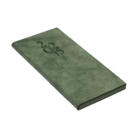 Еженедельник датированный 2025 года, 80х165 мм, 64 листа ESCALADA, мягкая обложка из искусственной кожи, блинтовое тиснение, блок 70 г/м², зелёный Еженедельник датированный 2025 года, 80х165 мм, 64 листа ESCALADA, мягкая обложка из искусственной кожи, блинтовое тиснение, блок 70 г/м², зелёный