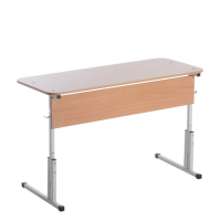 Стол ученический закруг. двухместный регулируемый по высоте, ростовая группа №3-7, Стол ученический закруг. двухместный регулируемый по высоте, ростовая группа №3-7,