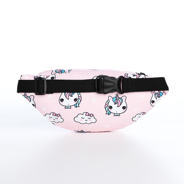 Рюкзак молодёжный из текстиля на молнии, 3 кармана, поясная сумка, цвет розовый Рюкзак молодёжный из текстиля на молнии, 3 кармана, поясная сумка, цвет розовый