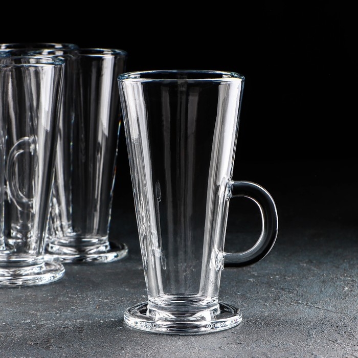 Набор кружек стеклянных &laquo;Айриш&raquo;, 270 мл, 6 шт