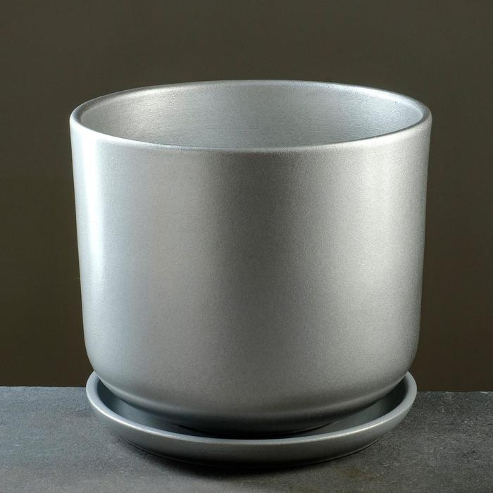 Горшок цветочный Горшок цветочный "Металлик" № 6 (D26) Цилиндр, 10,5 л