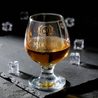 Бокал для коньяка &laquo;Настоящий мужчина&raquo;, 265 мл, деколь