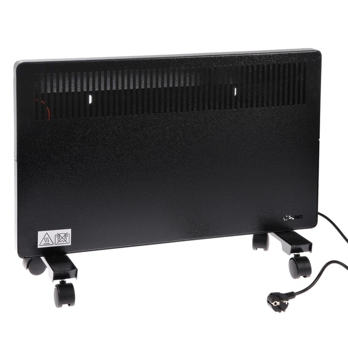 Обогреватель РЭМО СБ-2000.2 B, конвекторный, настенный/напольный, 2000 Вт, 30 м&sup2;, чёрный