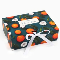 Коробка подарочная новогодняя складная «Сказки», 16.5 х 12.5 х 5 см, Новый год Коробка подарочная новогодняя складная «Сказки», 16.5 х 12.5 х 5 см, Новый год