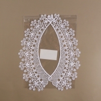 Воротник гипюровый, 25 &times; 7 см, цвет белый