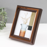 Фоторамка пластик 13х18 см "Стефания" темное дерево 4,4х17,8х23 см