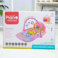 Развивающий коврик &laquo;Лев&raquo;, с пианино, голубой