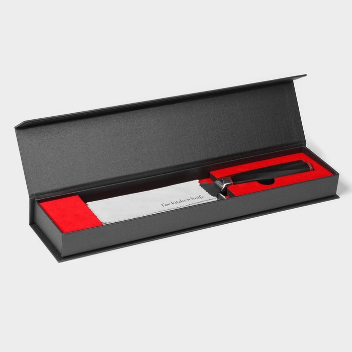 Нож шеф Magistro &laquo;Ортего&raquo;, длина лезвия 17 см, дамасская сталь AUS-10