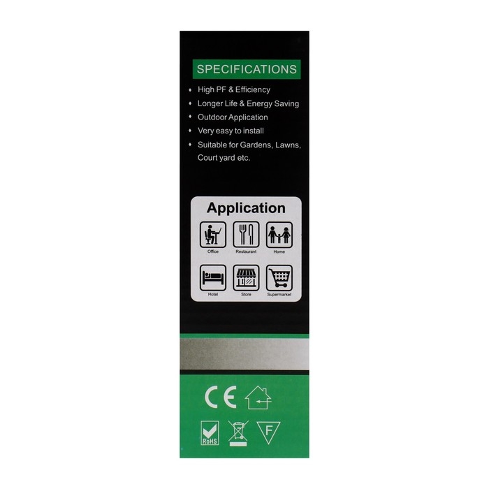 Светильник фасадный &laquo;Глосс&raquo;, FSD-045, 6 Вт, 3000К, 3 луча, IP65, 220 В, пластик, черный