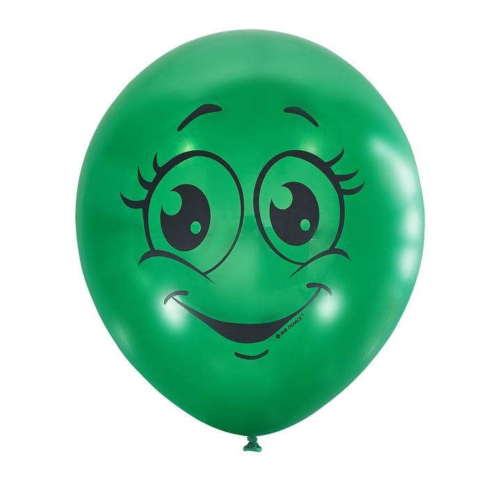 Набор шаров 12" &laquo;Улыбки&raquo;, пастель, 1-сторонний, набор 5 шт.