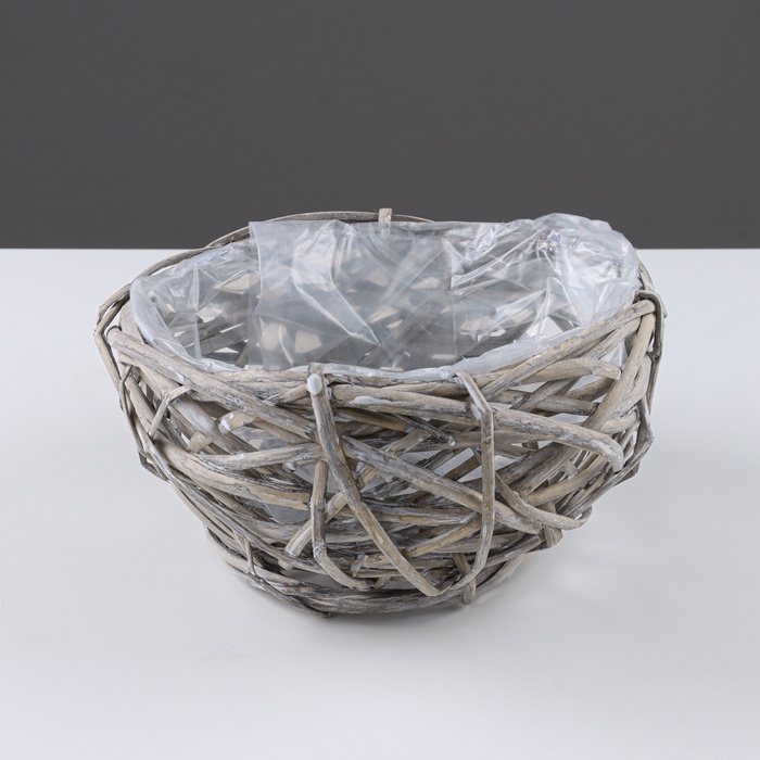 Кашпо, 19x12 см, ива