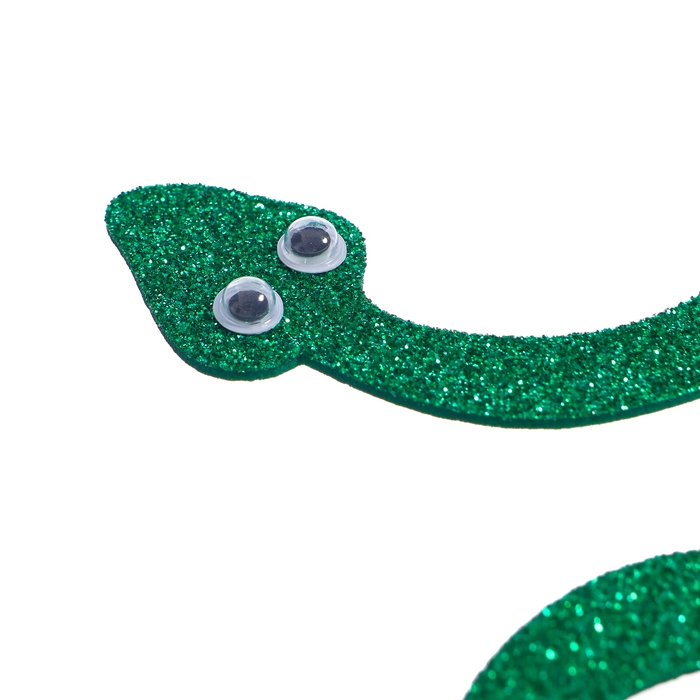 Новый год! Карнавальный ободок «Змея», цвет зелёный Новый год! Карнавальный ободок «Змея», цвет зелёный