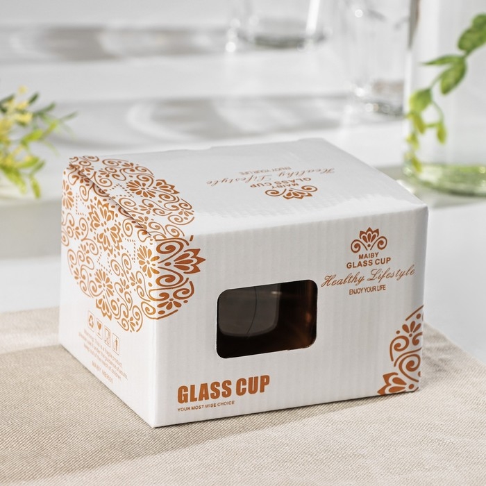 Кружка стеклянная с ложкой на деревянной подставке «Котик», 300 мл, рисунок МИКС Кружка стеклянная с ложкой на деревянной подставке «Котик», 300 мл, рисунок МИКС