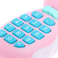 Музыкальный телефончик &laquo;Милый зайка&raquo;, звук, свет, цвет розовый