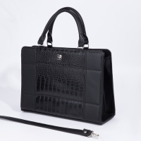 Сумка женская El Masta на молнии, наружный карман, длинный ремень, цвет чёрный Сумка женская El Masta на молнии, наружный карман, длинный ремень, цвет чёрный