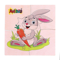 Фигурные пазлы из дерева &laquo;Домашние животные&raquo; 10 пазлов в наборе