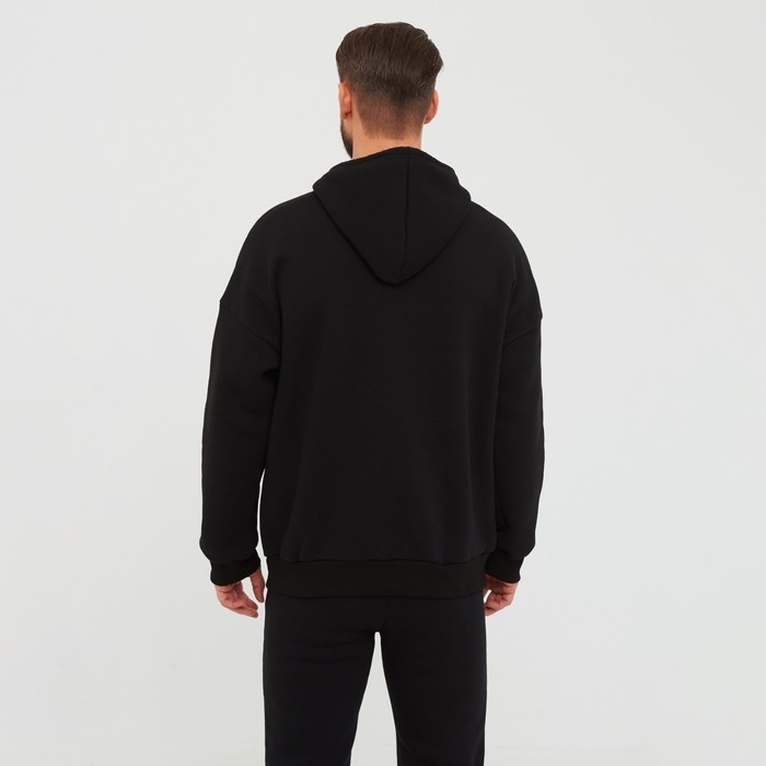 Толстовка мужская НАЧЁС, цвет чёрный, размер 54