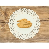 Форма для печенья «Танк», вырубка, штамп, 10,5×6,5×1,5 см, цвет зелёный Форма для печенья «Танк», вырубка, штамп, 10,5×6,5×1,5 см, цвет зелёный