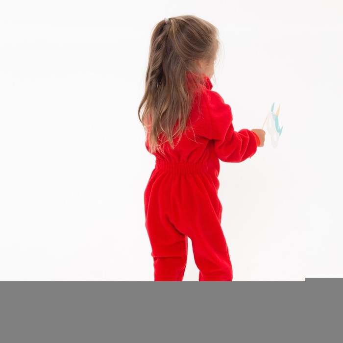 Комбинезон детский, цвет красный, рост 92-98 см (28)