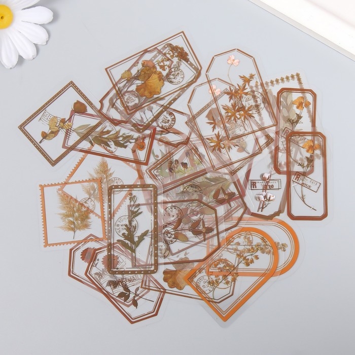 Наклейки для творчества Наклейки для творчества "Теги - Дикие цветы" набор 30 шт 0,2х8х11 см