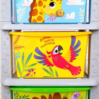 Комод детский &laquo;Веселый зоопарк&raquo;, 5 секций