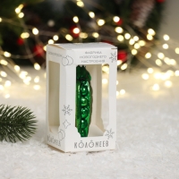 Елочное украшение "Горох", в подарочной упаковке, h-10 см