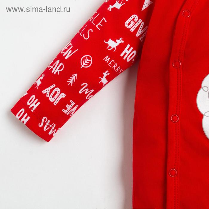 Комбинезон Крошка Я Комбинезон Крошка Я "Happy winter 2", рост 80-86 см, красный