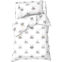 Постельное бельё Этель 1,5 сп "Funny rabbits", 143х215 см, 150х214 см, 50х70 см -1 шт, 100 % хлопок, бязь Постельное бельё Этель 1,5 сп "Funny rabbits", 143х215 см, 150х214 см, 50х70 см -1 шт, 100 % хлопок, бязь