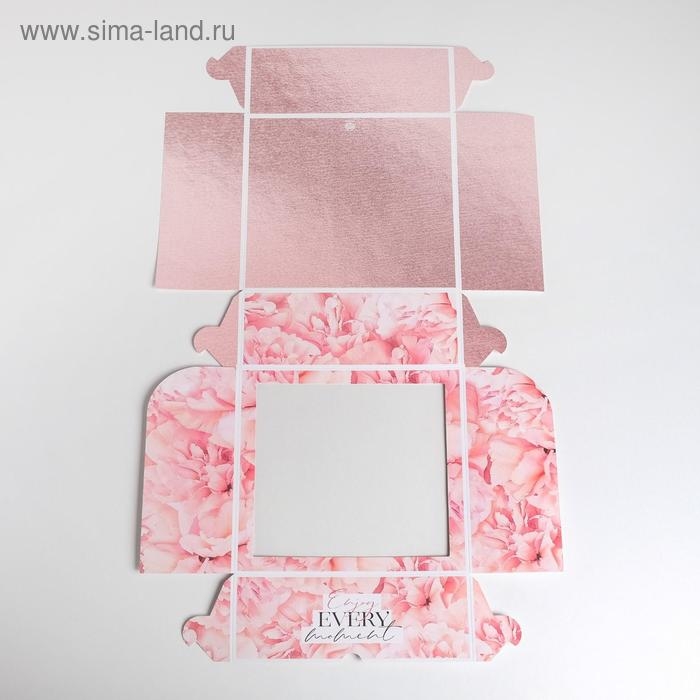 Коробка для капкейков, кондитерская упаковка, 9 ячеек &laquo;Enjoy every moment&raquo;, 25 х 25 х 10 см