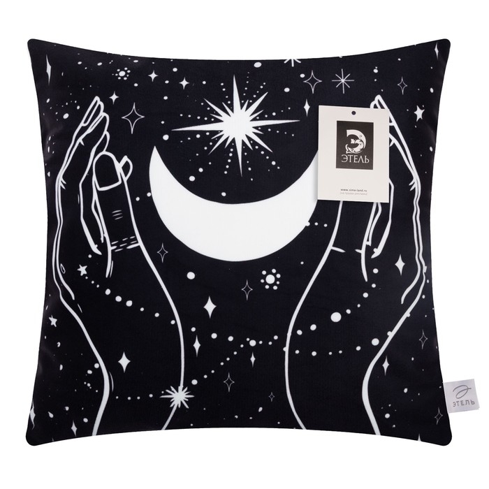 Наволочка декоративная Этель &laquo;Луна&raquo; 40х40 см, 100% п/э, велюр