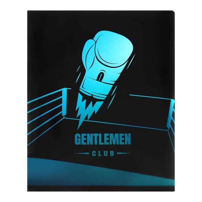 Тетрадь 48 листов в клетку Тетрадь 48 листов в клетку "Джентльмены", обложка мелованный картон, металлизация, МИКС