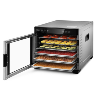 Сушилка для овощей и фруктов Kitfort КТ-1916, 550 Вт, 6 ярусов, серебристая Сушилка для овощей и фруктов Kitfort КТ-1916, 550 Вт, 6 ярусов, серебристая