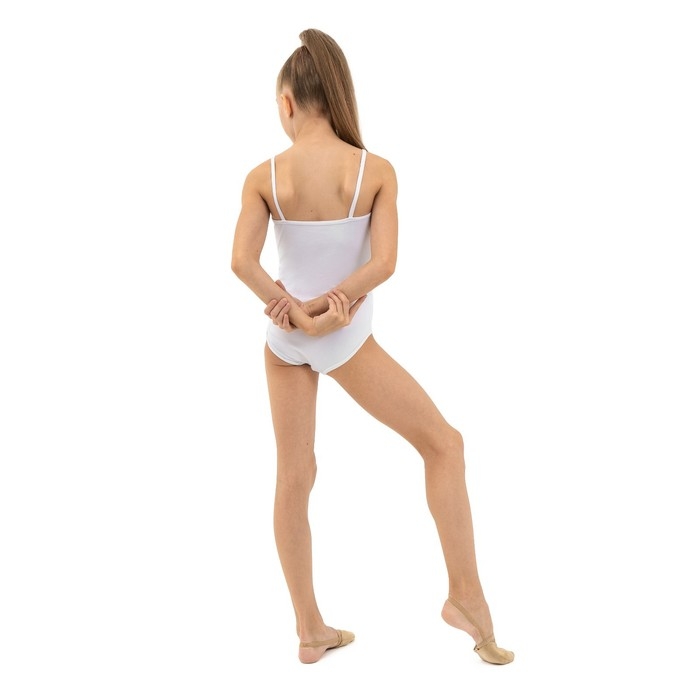 Купальник для гимнастики и танцев Grace Dance, р. 28, цвет белый