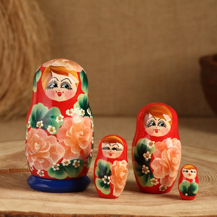 Матрёшка 5-ти кукольная Матрёшка 5-ти кукольная "Кристи Сувенирка", 10-11 см, ручная роспись